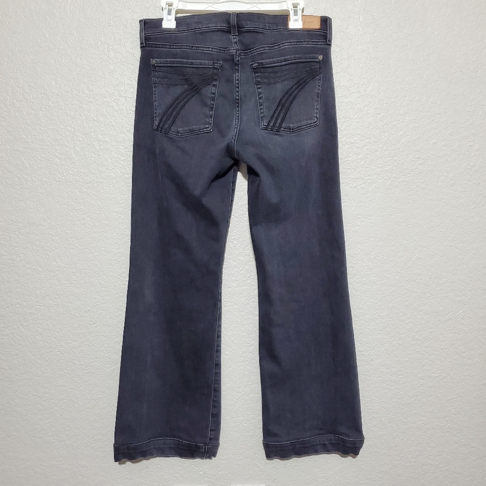 Dojo 31 x 28 x 9 7 For All Mankind black wide leg jeans.